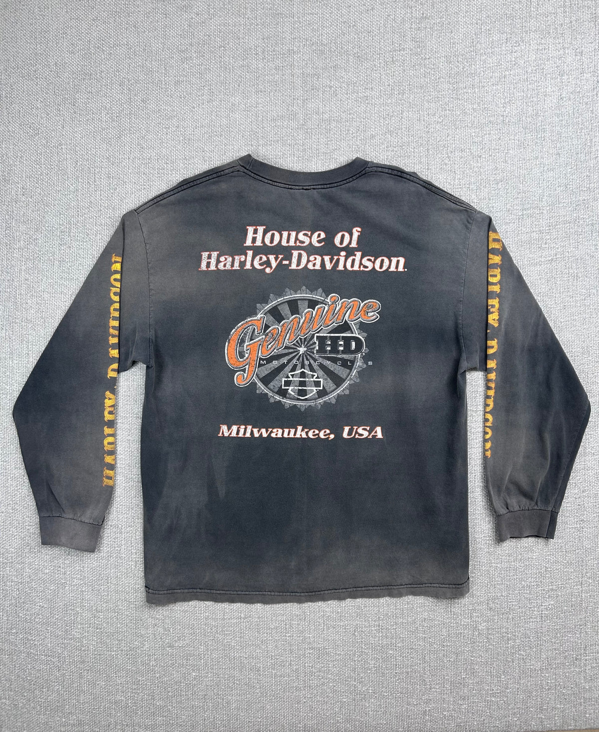 Y2K Faded Harley Davidson Long Sleeve