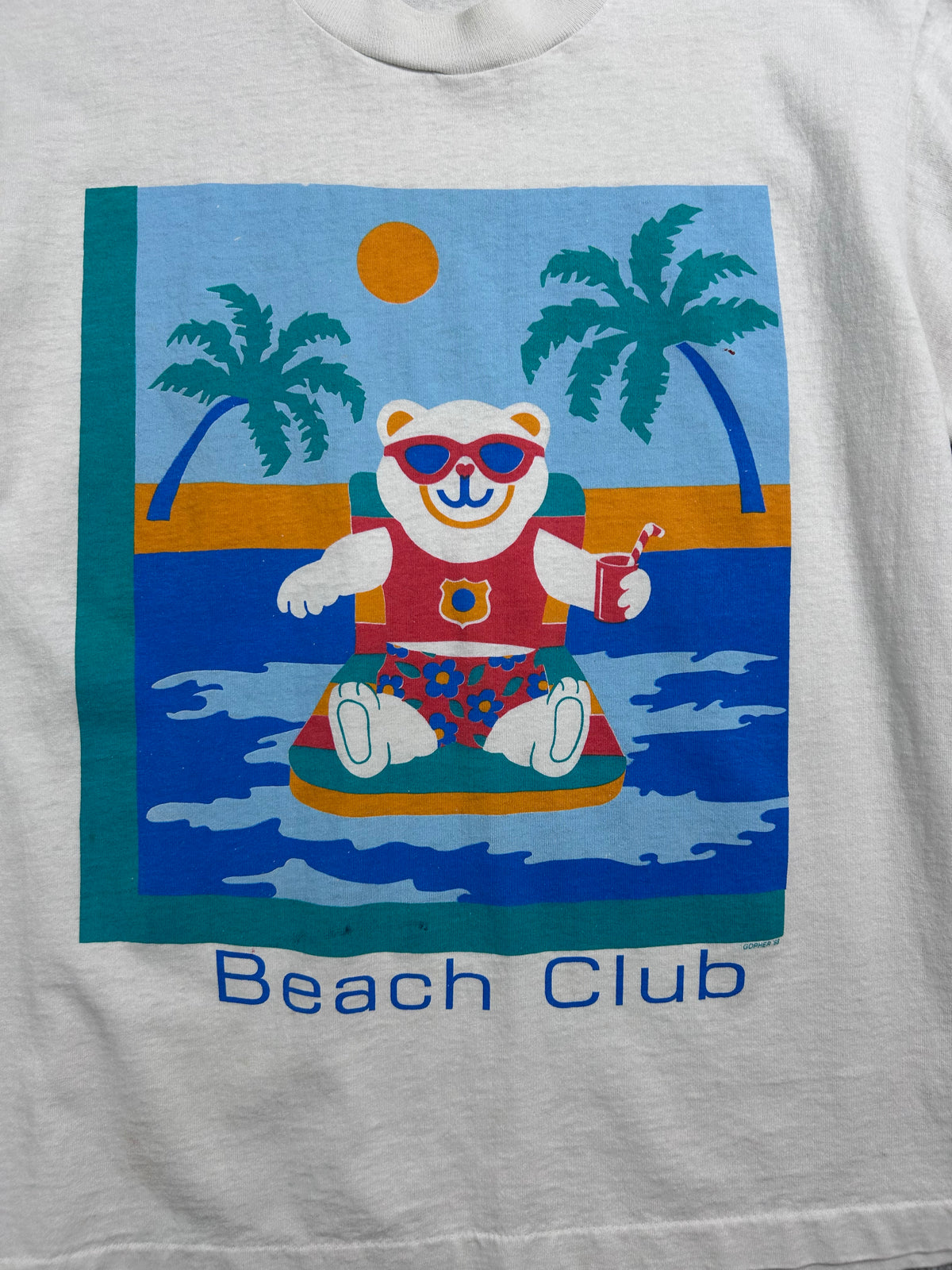 90's Beach Club Bear T-Shirt