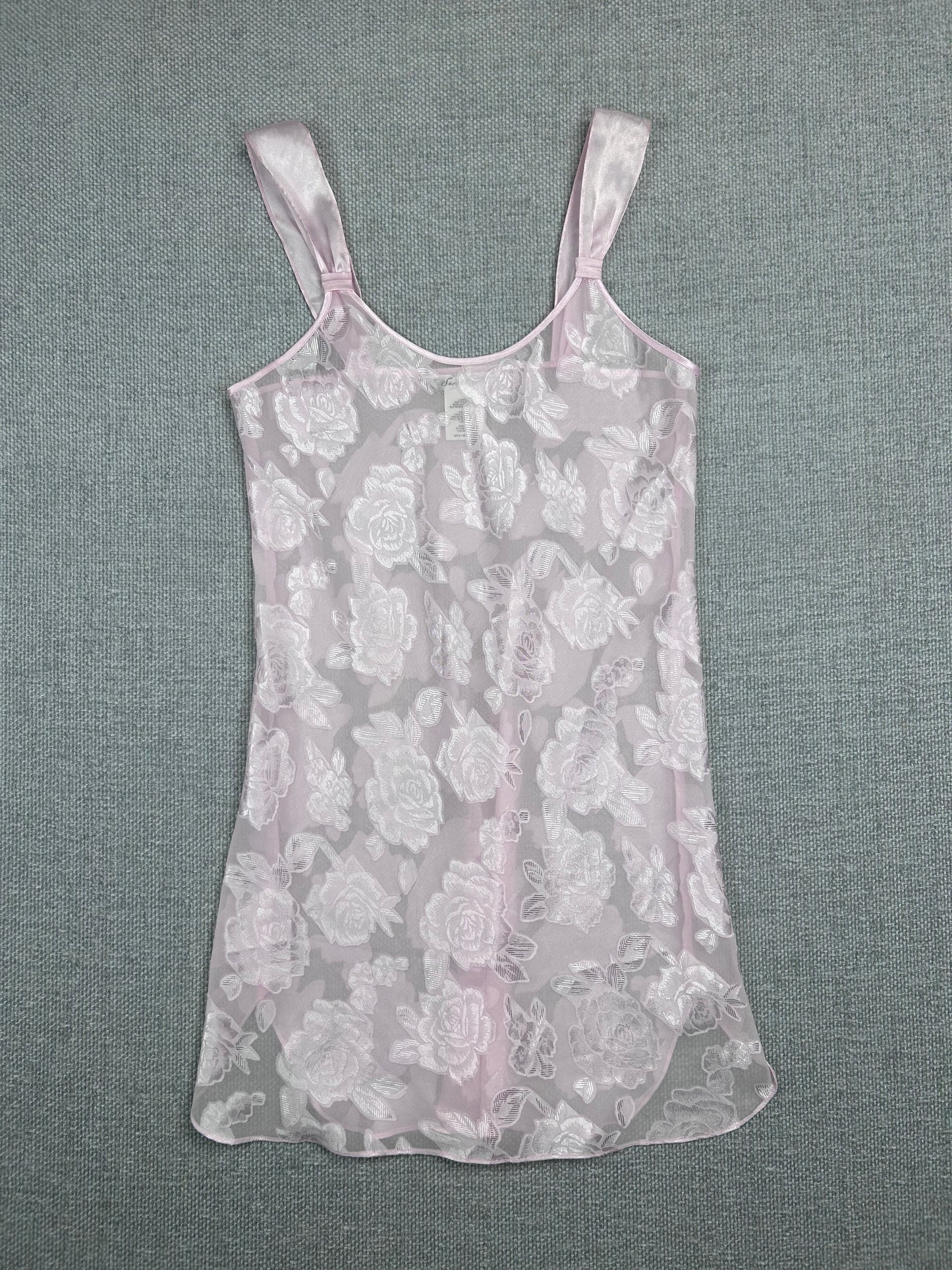 90's Pink Floral Slip
