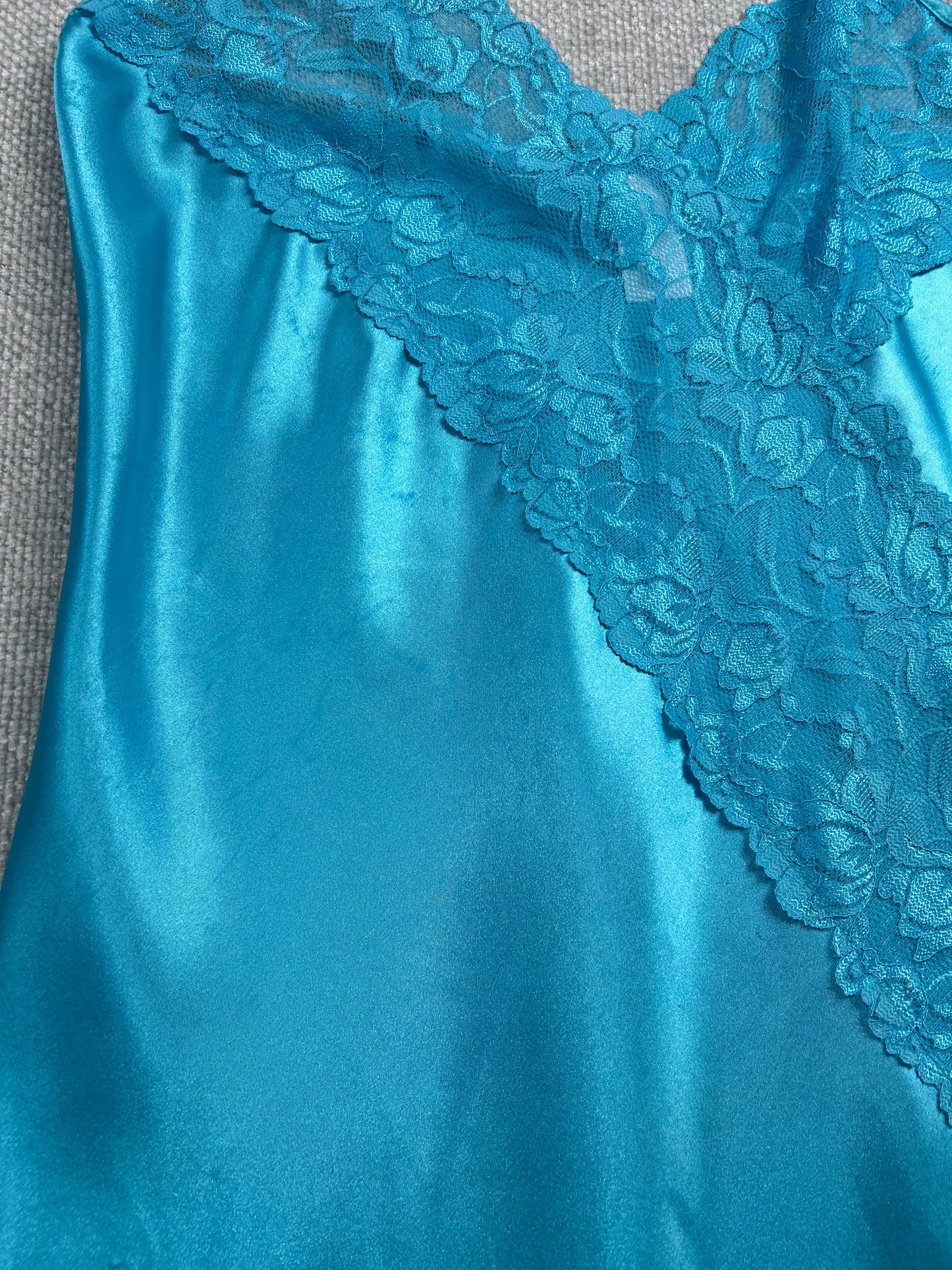 Y2K Blue Slip Dress