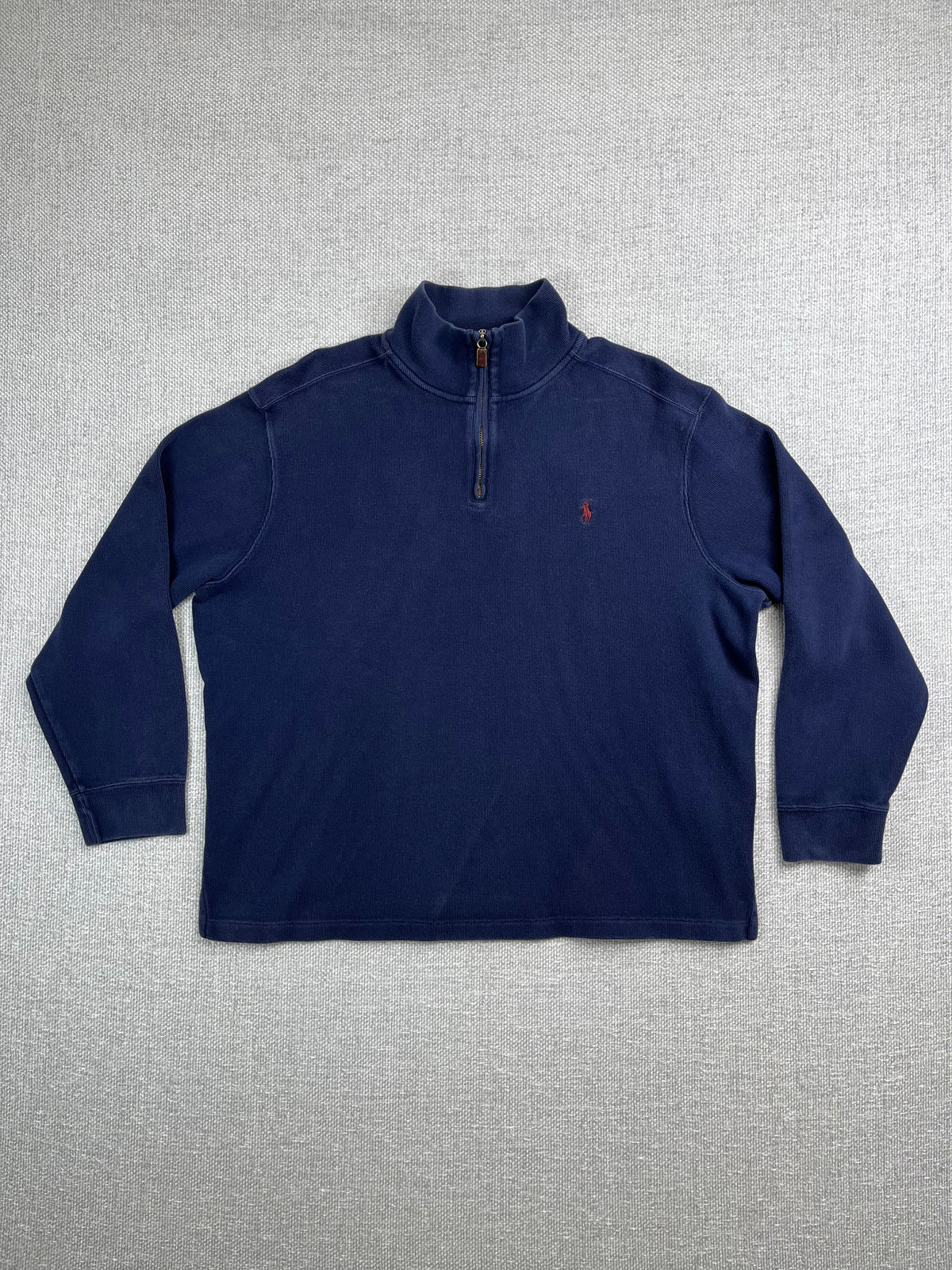 90's Polo Navy  1/4 Zip Sweater