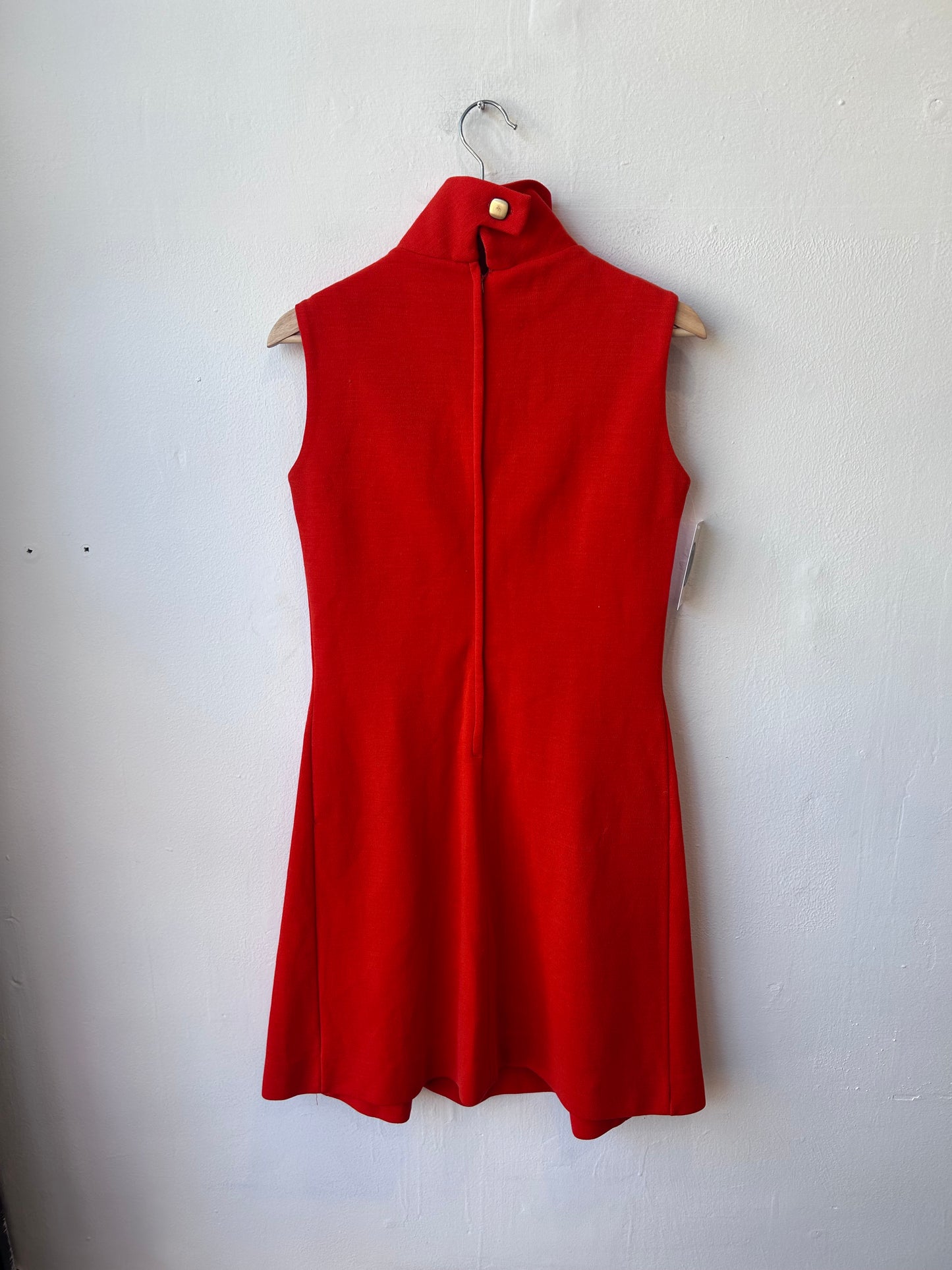 60’s Orange Sleeveless Dress