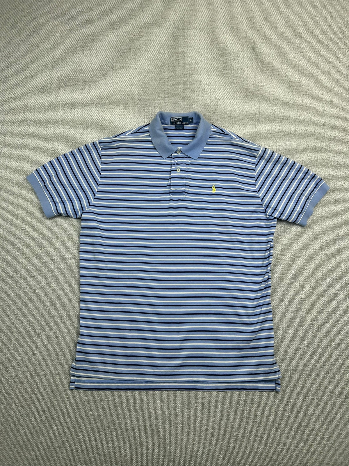 Y2K Striped Polo Shirt