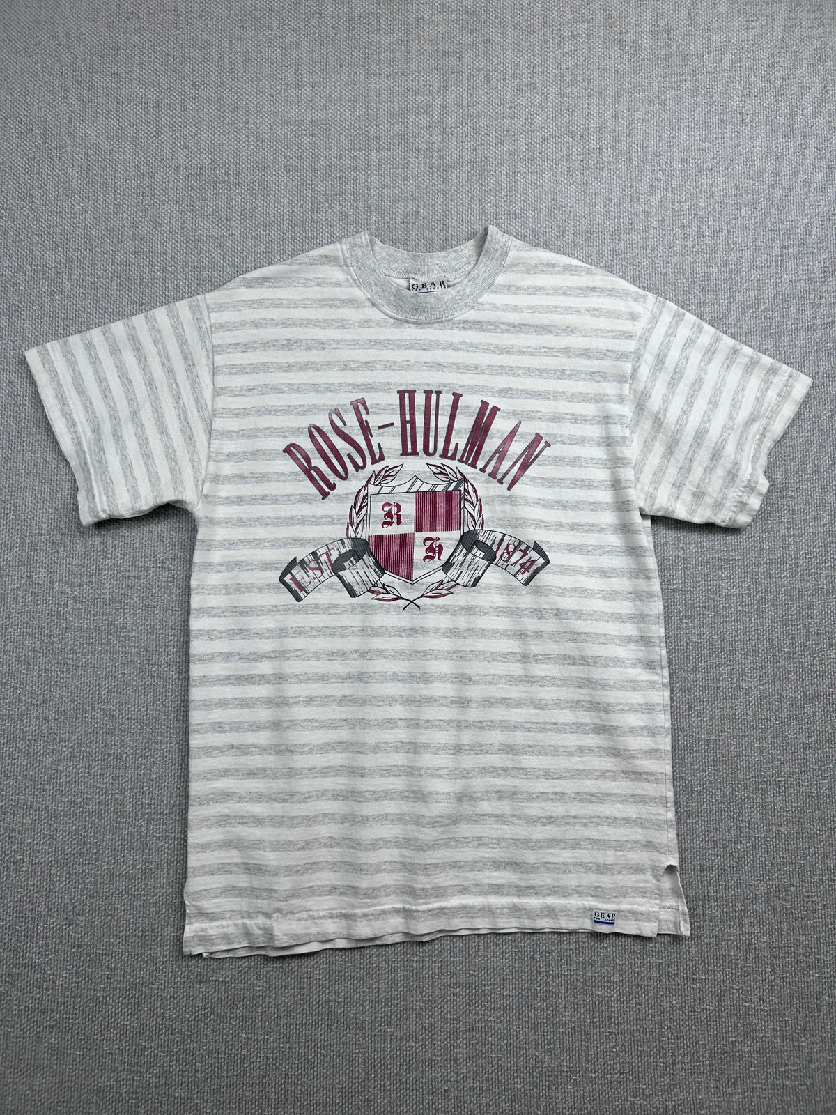 90's Rose- Hulman Striped T-Shirt