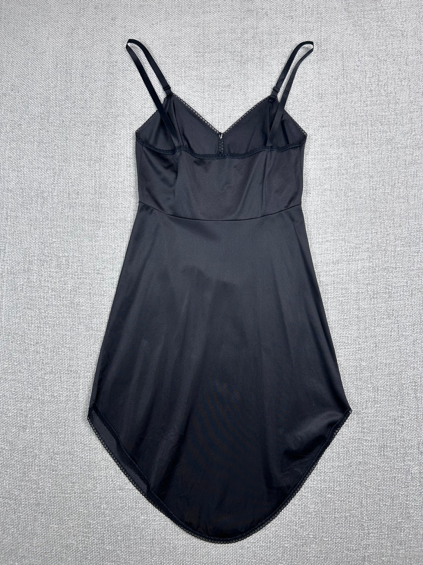 90's Black Slip Dress