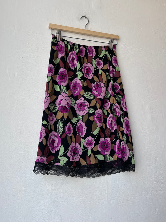 90’s Floral Skirt