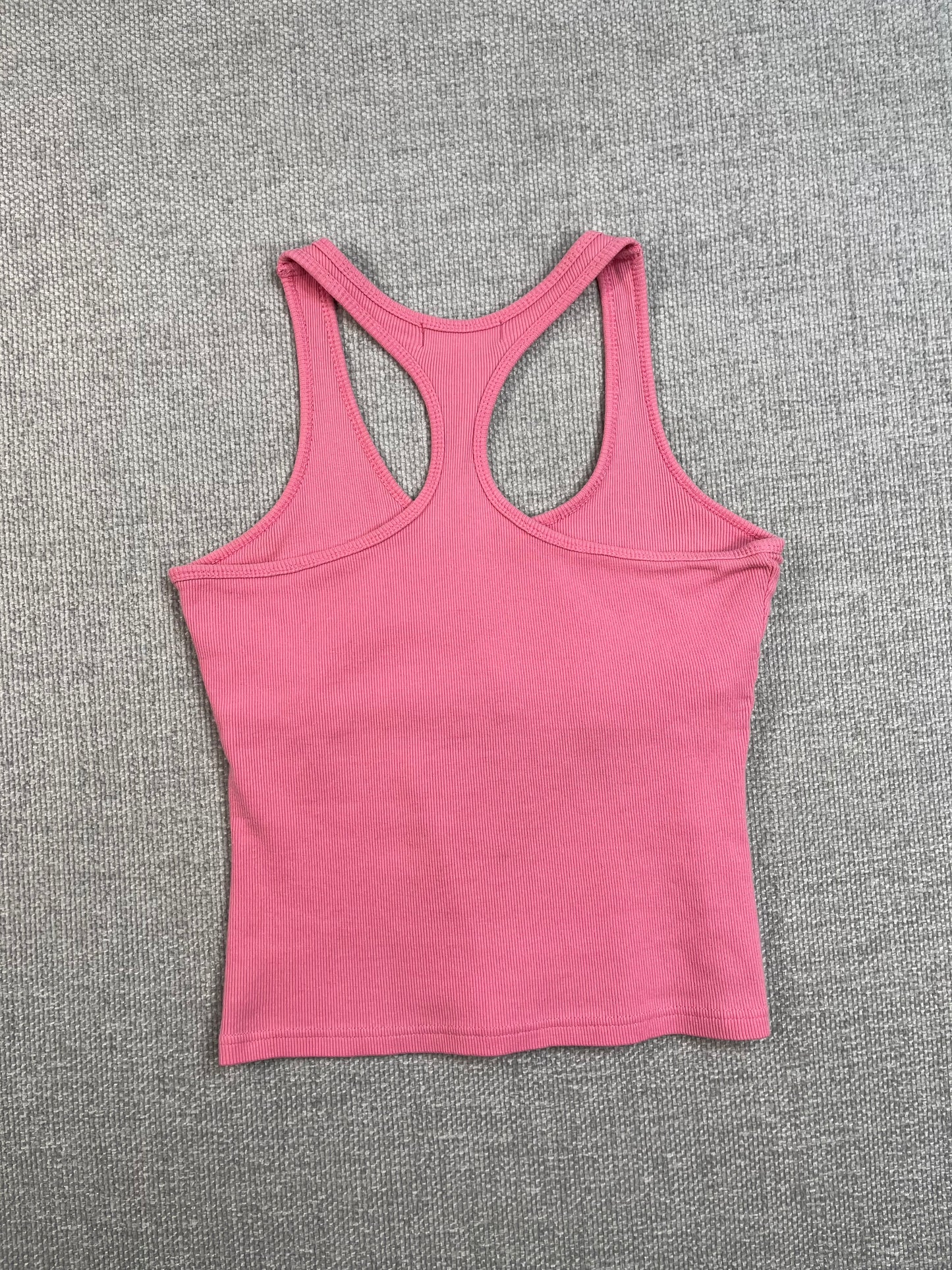 Y2K Pink Cotton Workout Tank