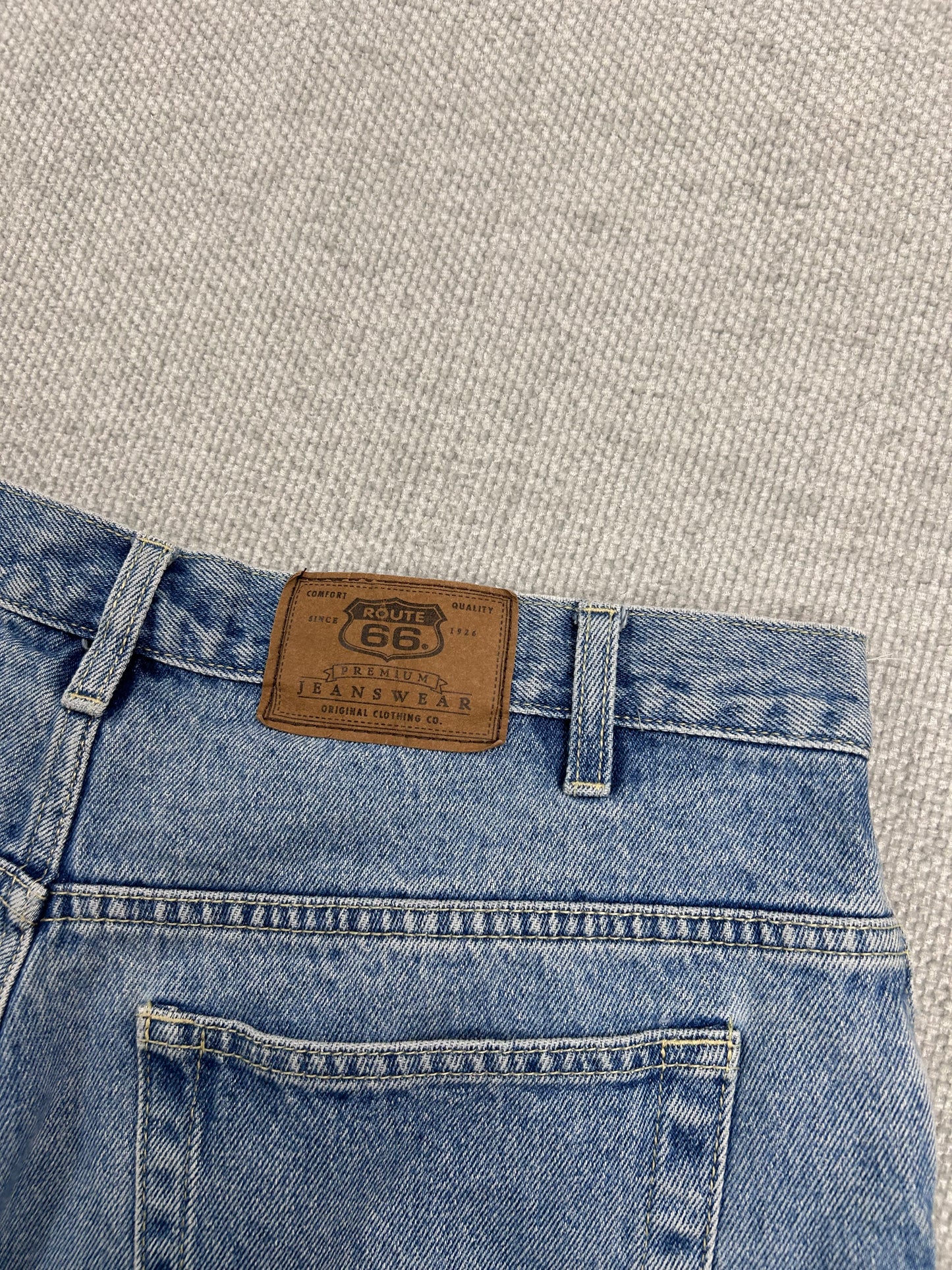 Y2K Relaxed Denim Shorts 33"