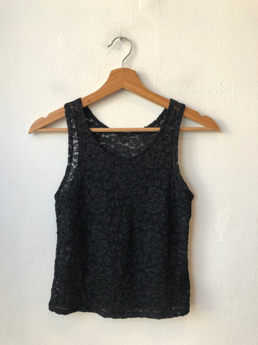 90's Mesh Floral Tank