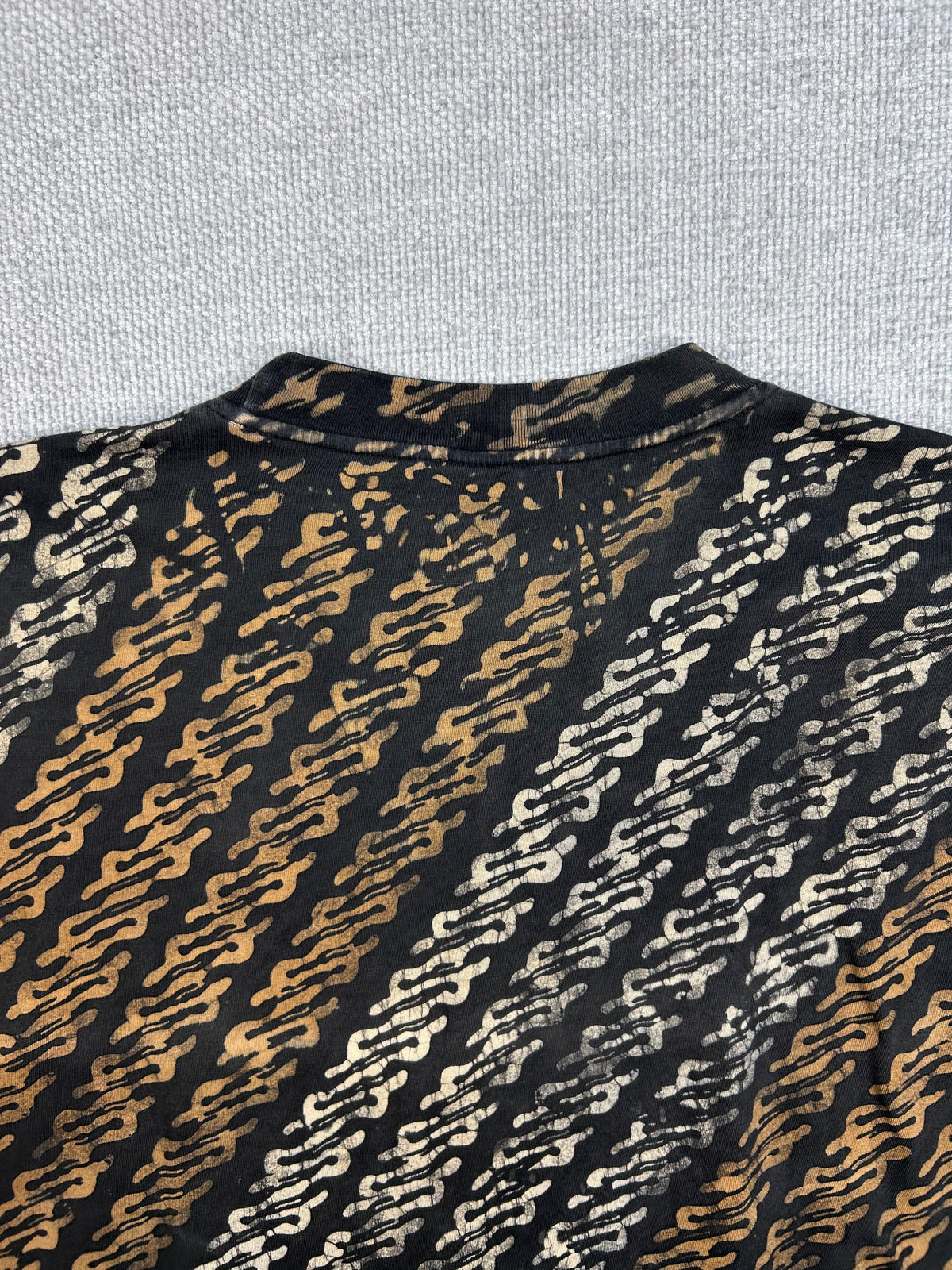 Y2K Patterned Black T-Shirt