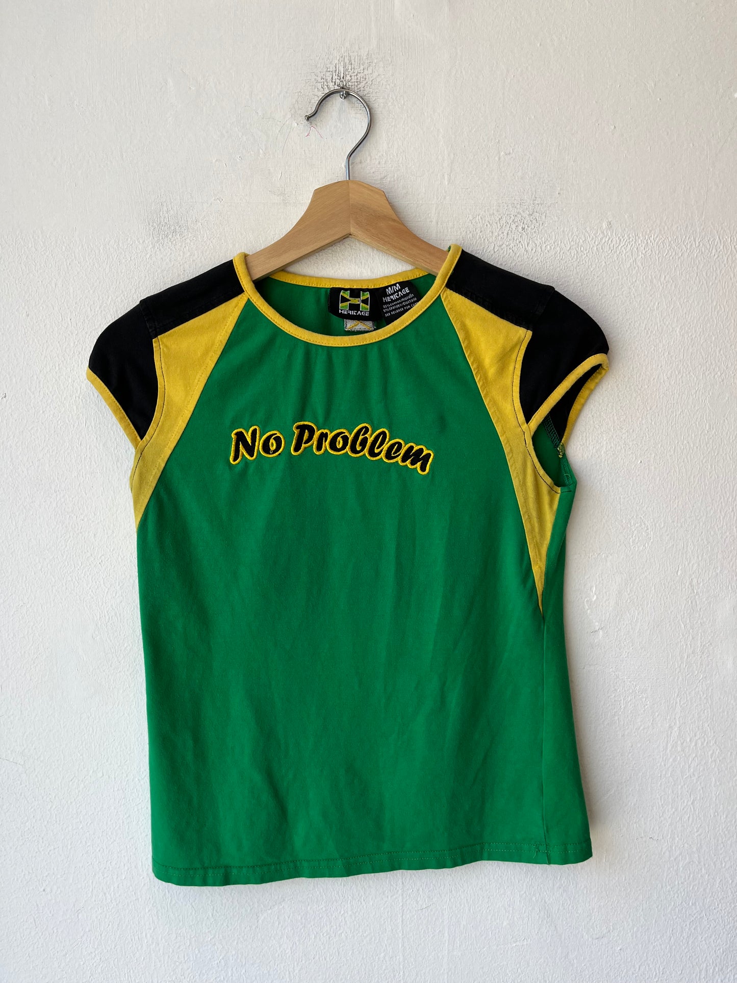Y2K No Problem Cap Sleeve Top