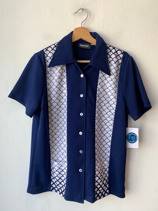 70's Mary's Scaled Bowling Shirt