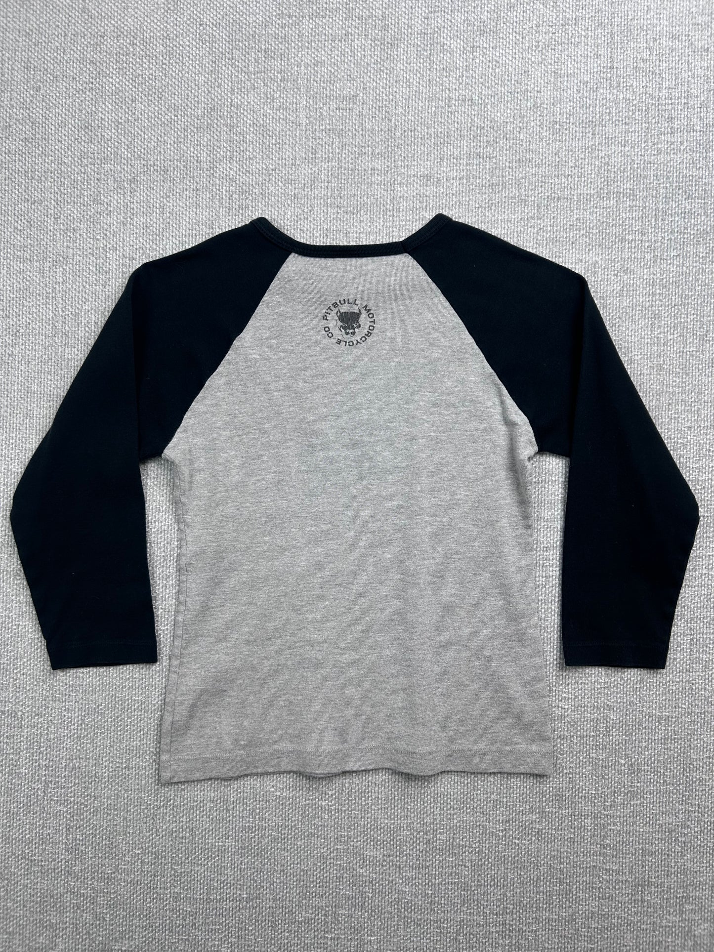 Y2K Pitbull Motorcycle Raglan Top