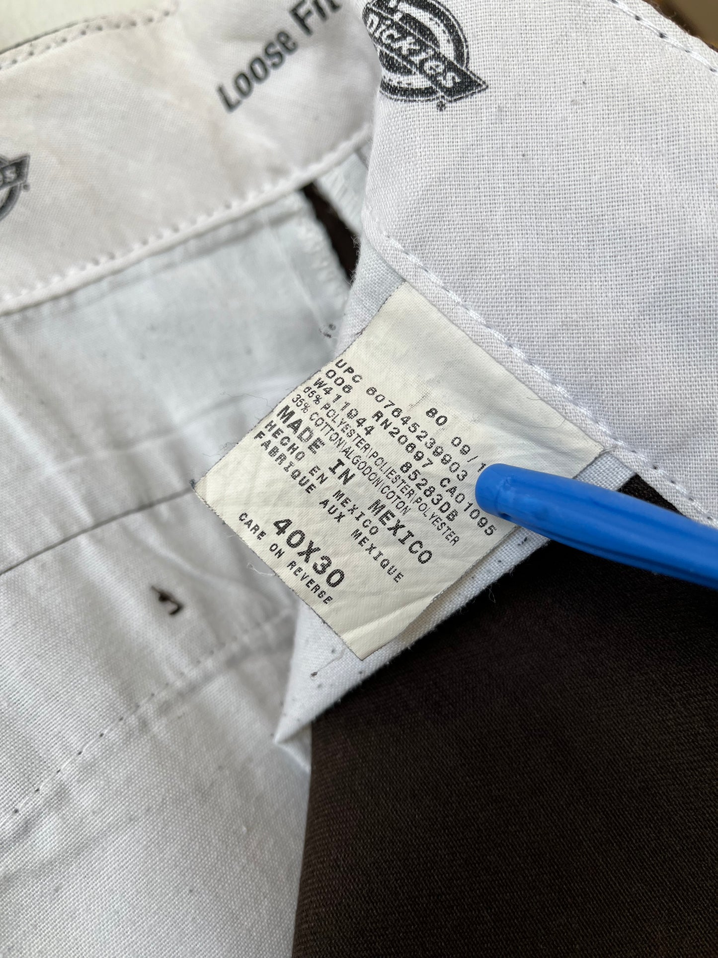Y2K Dickies Double Knee 40"