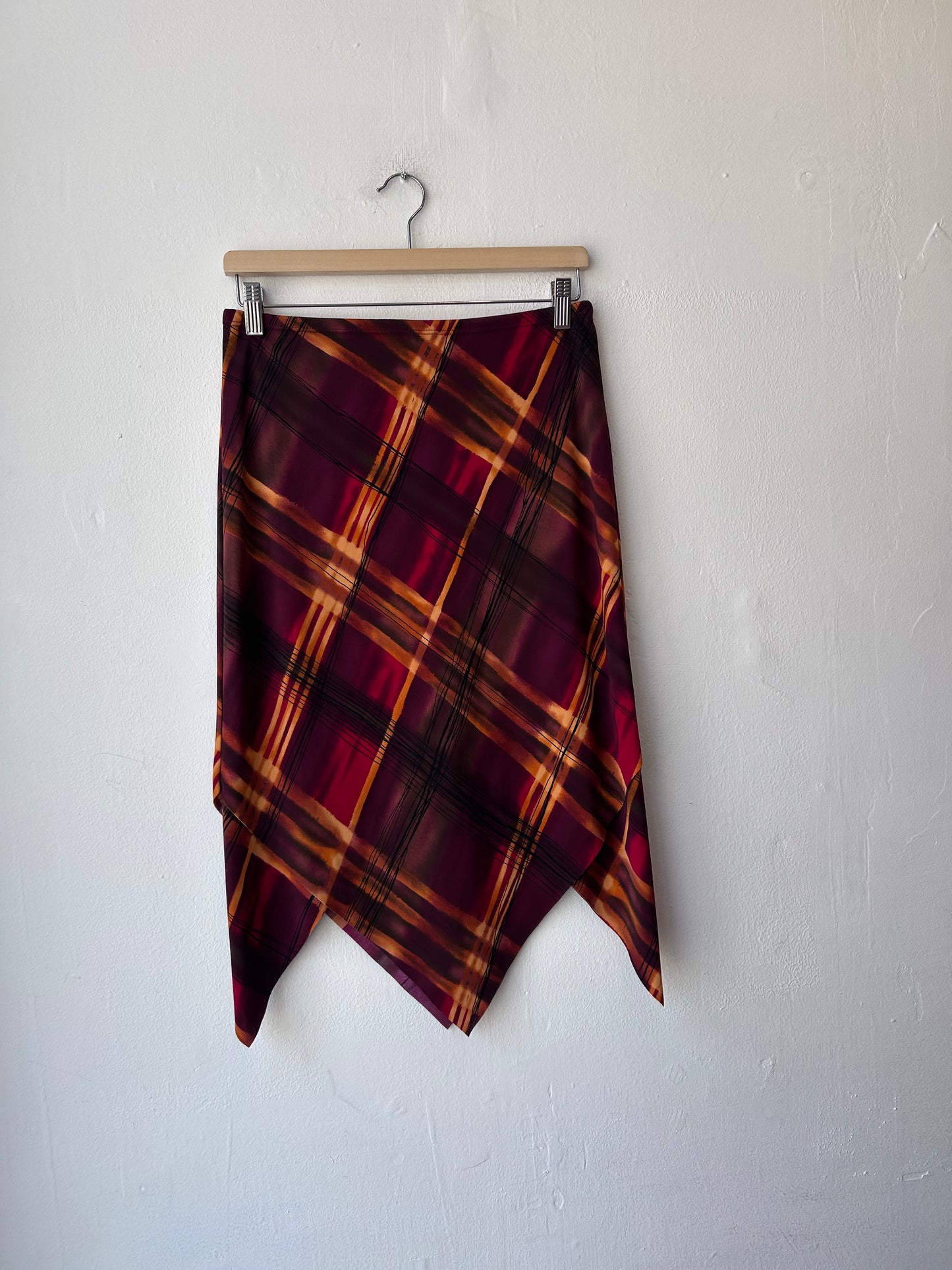 90’s Rough Plaid Skirt