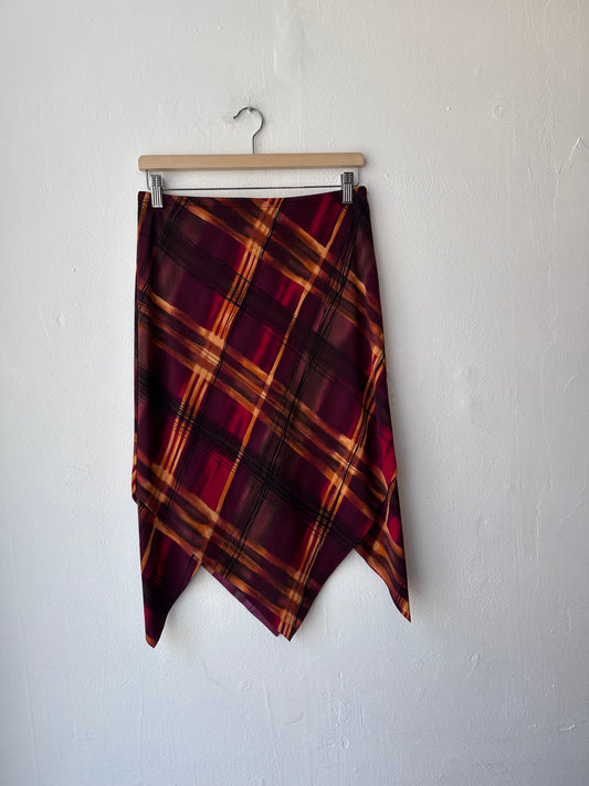 90’s Rough Plaid Skirt