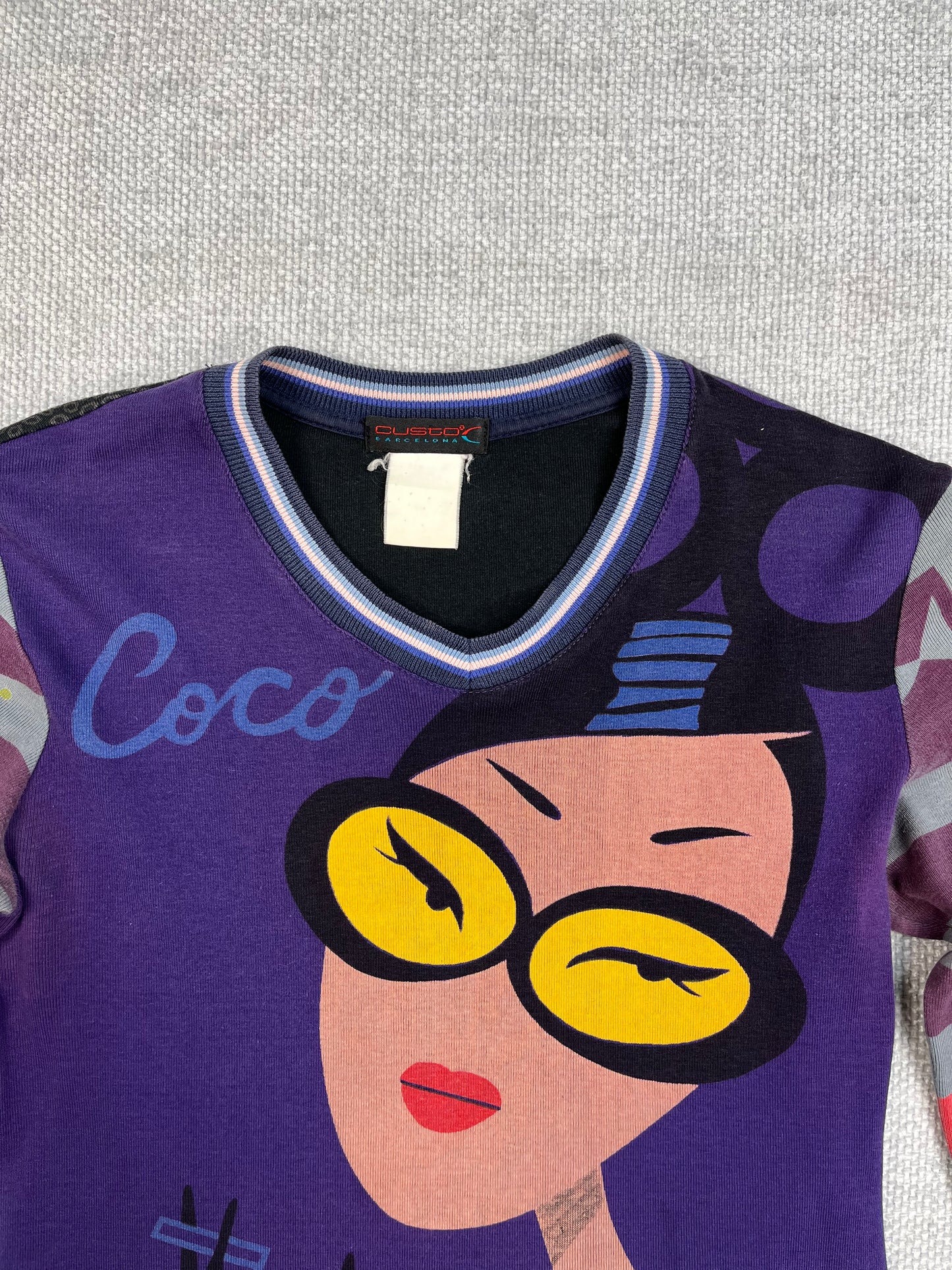 Y2K Custo Barcelona Long Sleeve Top