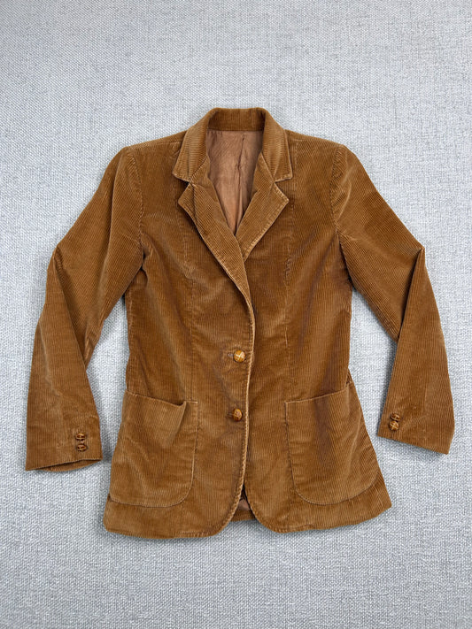 70's Corduroy Fitted Blazer