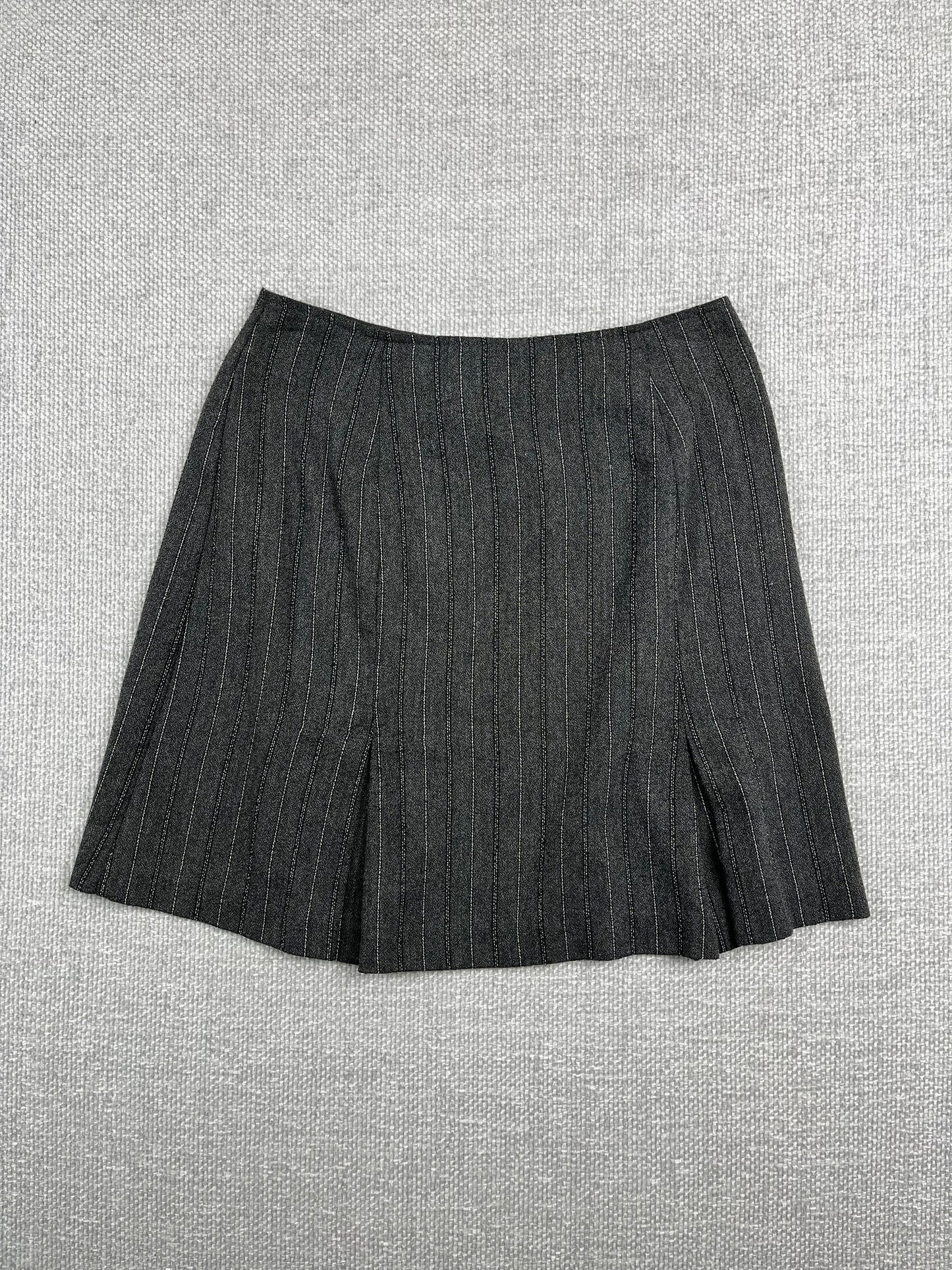 90's Pinstriped Mini Skirt 24"