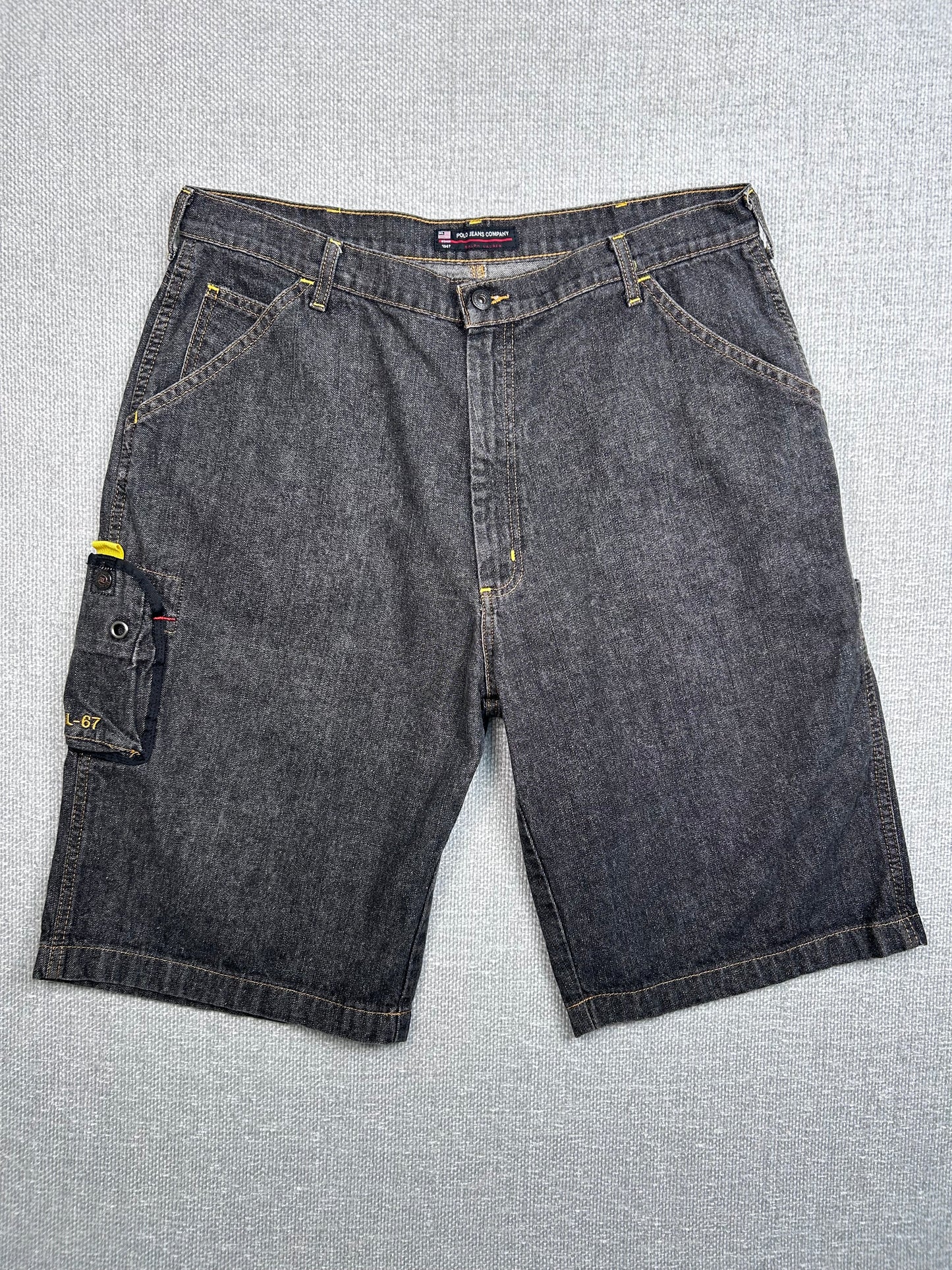 Y2K Baggy Polo Jeans Shorts 36”