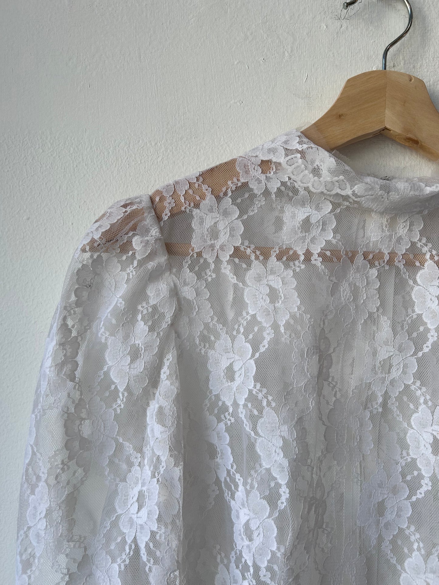 90's Sheer Lace Blouse