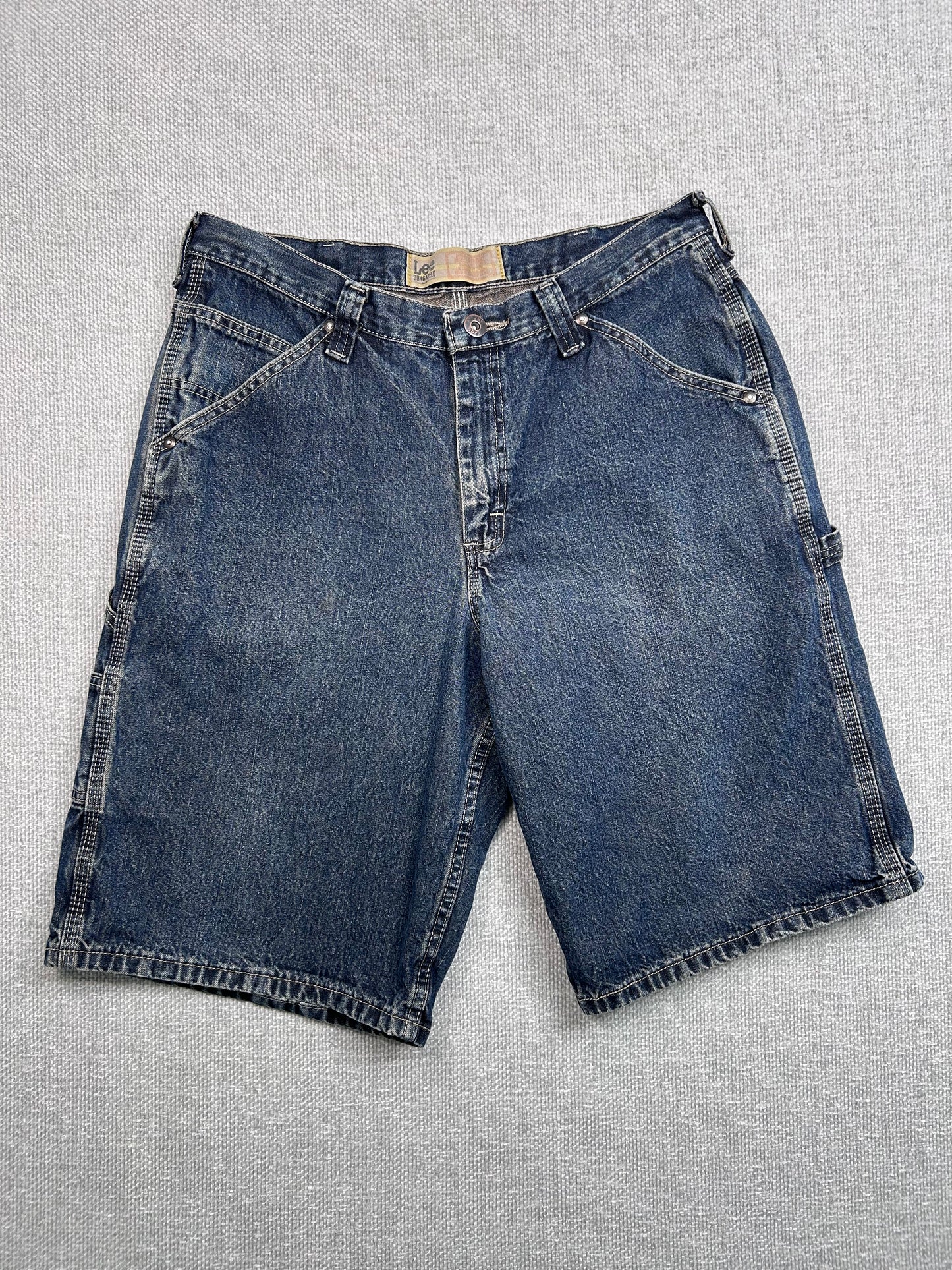 Y2K Baggy Denim Carpenter Shorts 33”