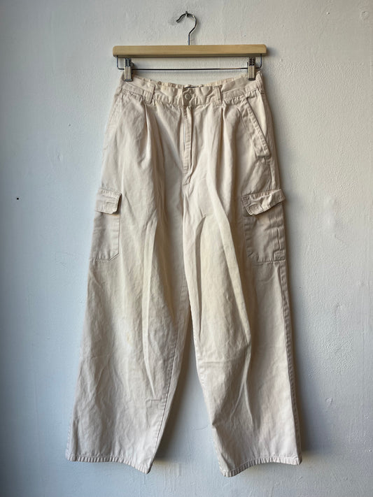 90's Kahki Cargos 25x26"