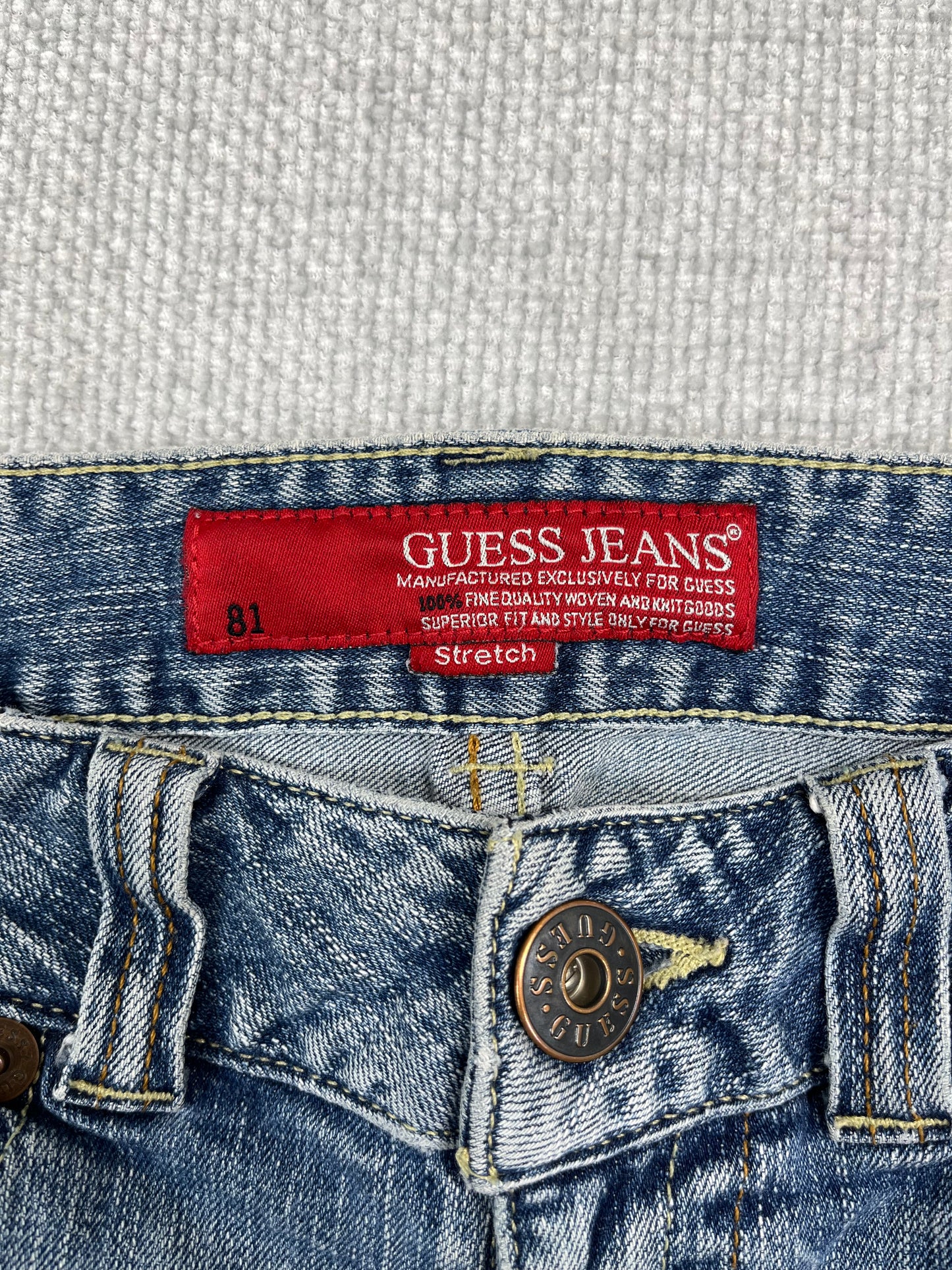Y2K Guess Butterfly Low Rise Jeans 30"