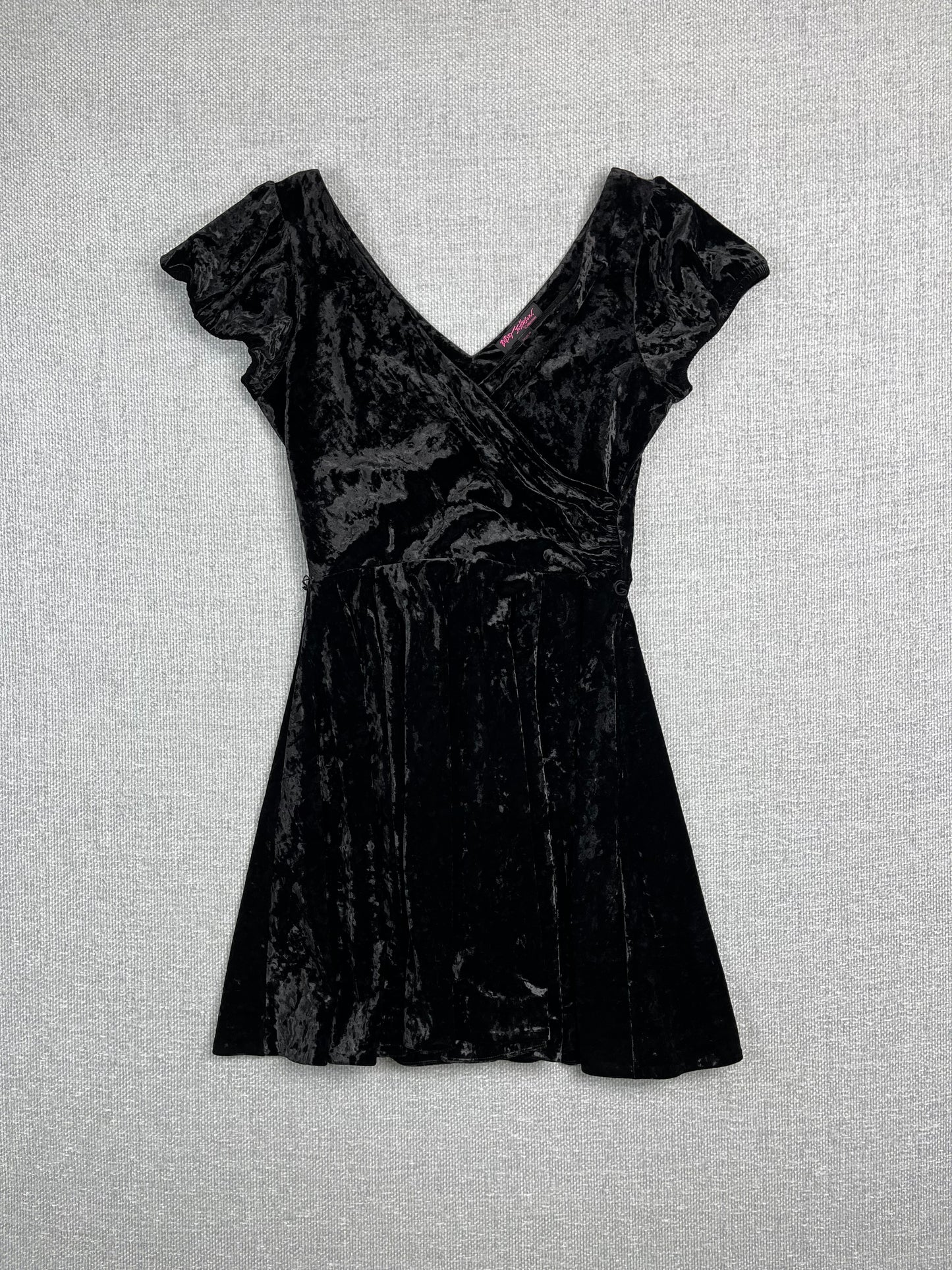 Y2K Betsey Johnson Velour Dress