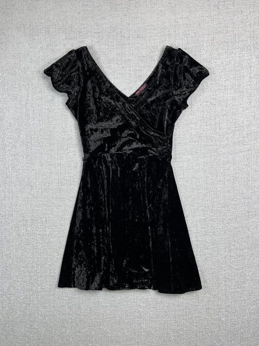 Y2K Betsey Johnson Velour Dress