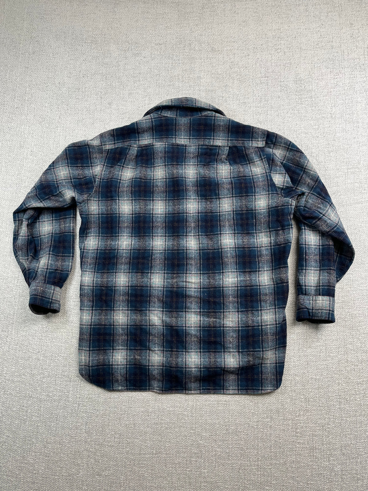 80's Blue Plaid Pendleton Flannel