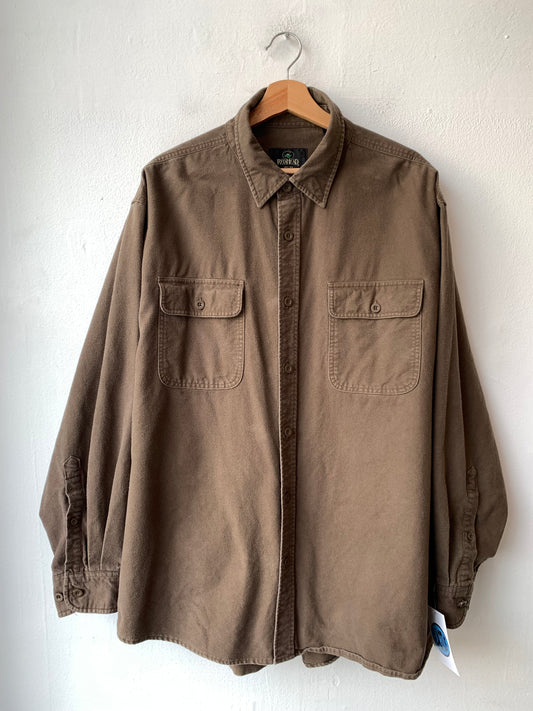 Y2K Brown Cotton Shirt
