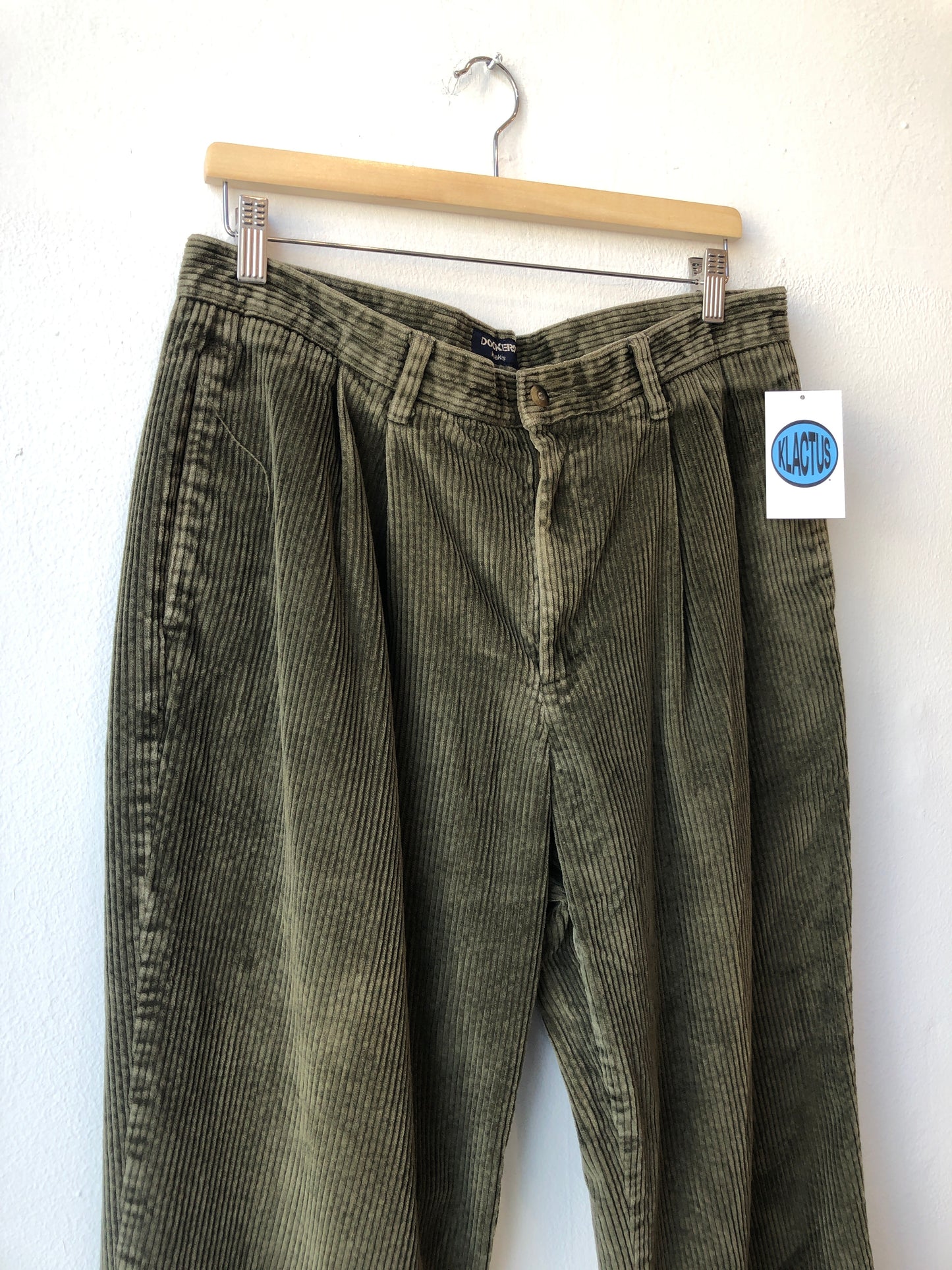 Y2K Green Corduroy 35"