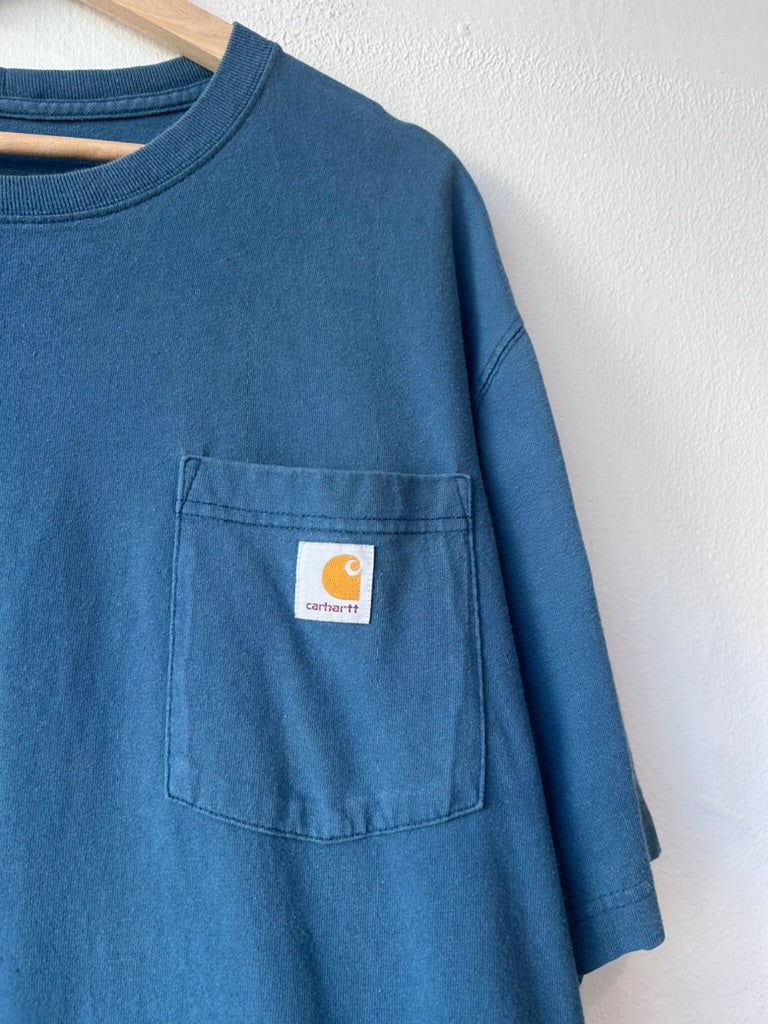 Y2K Blue Carhartt Pocket Tee