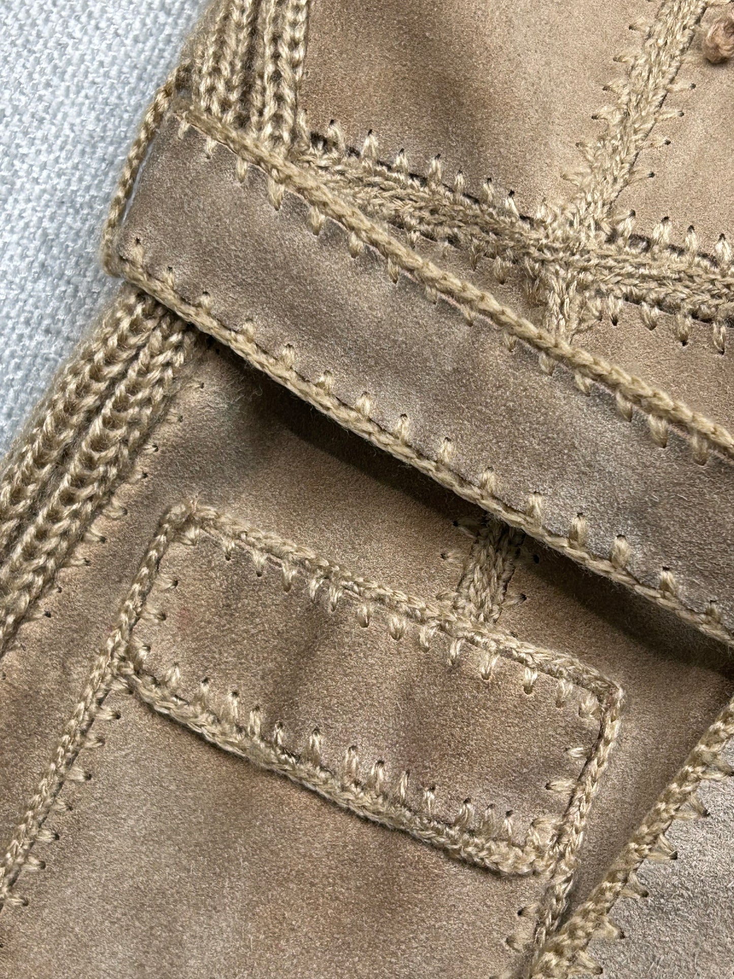 90's Hooded Suede Coat