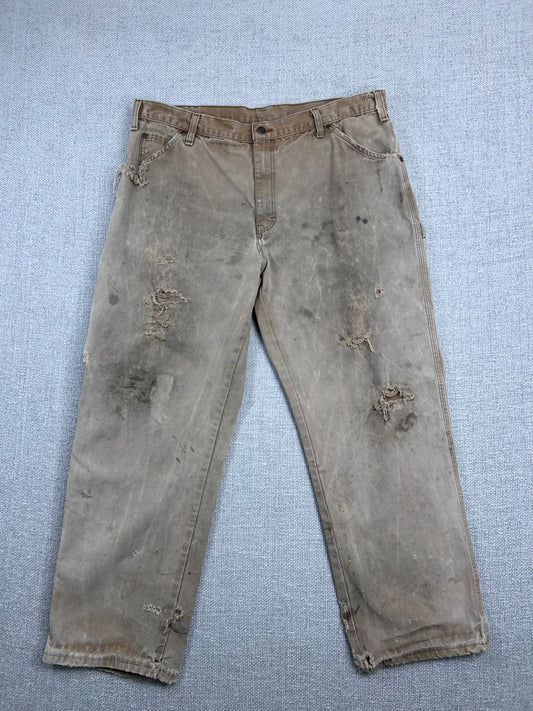 90's Distressed Dickies Work Pants 36"