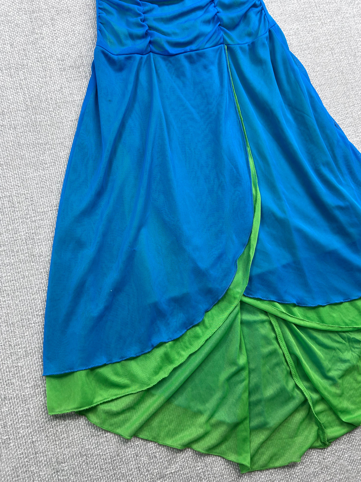 Y2K Layered Halter Dress