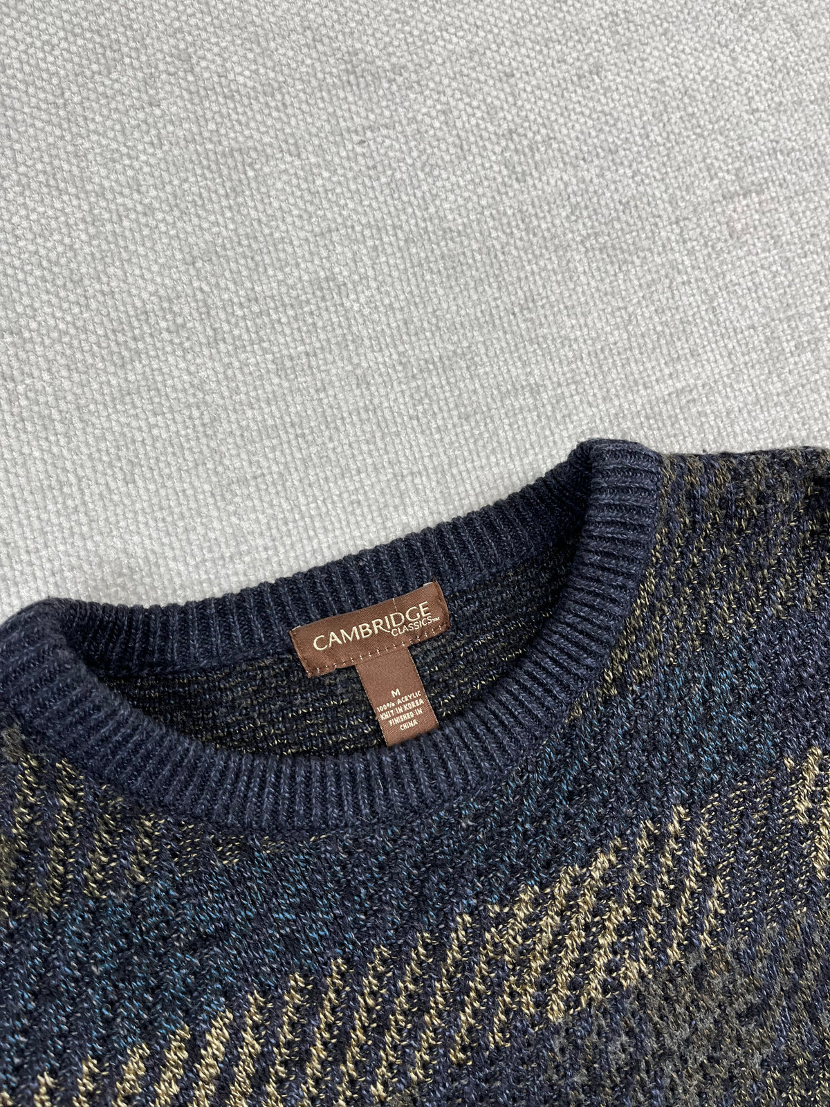 Y2K Patterned Knit Sweater