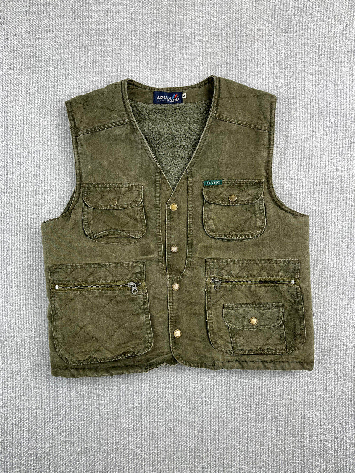 90's Lined Green Vest