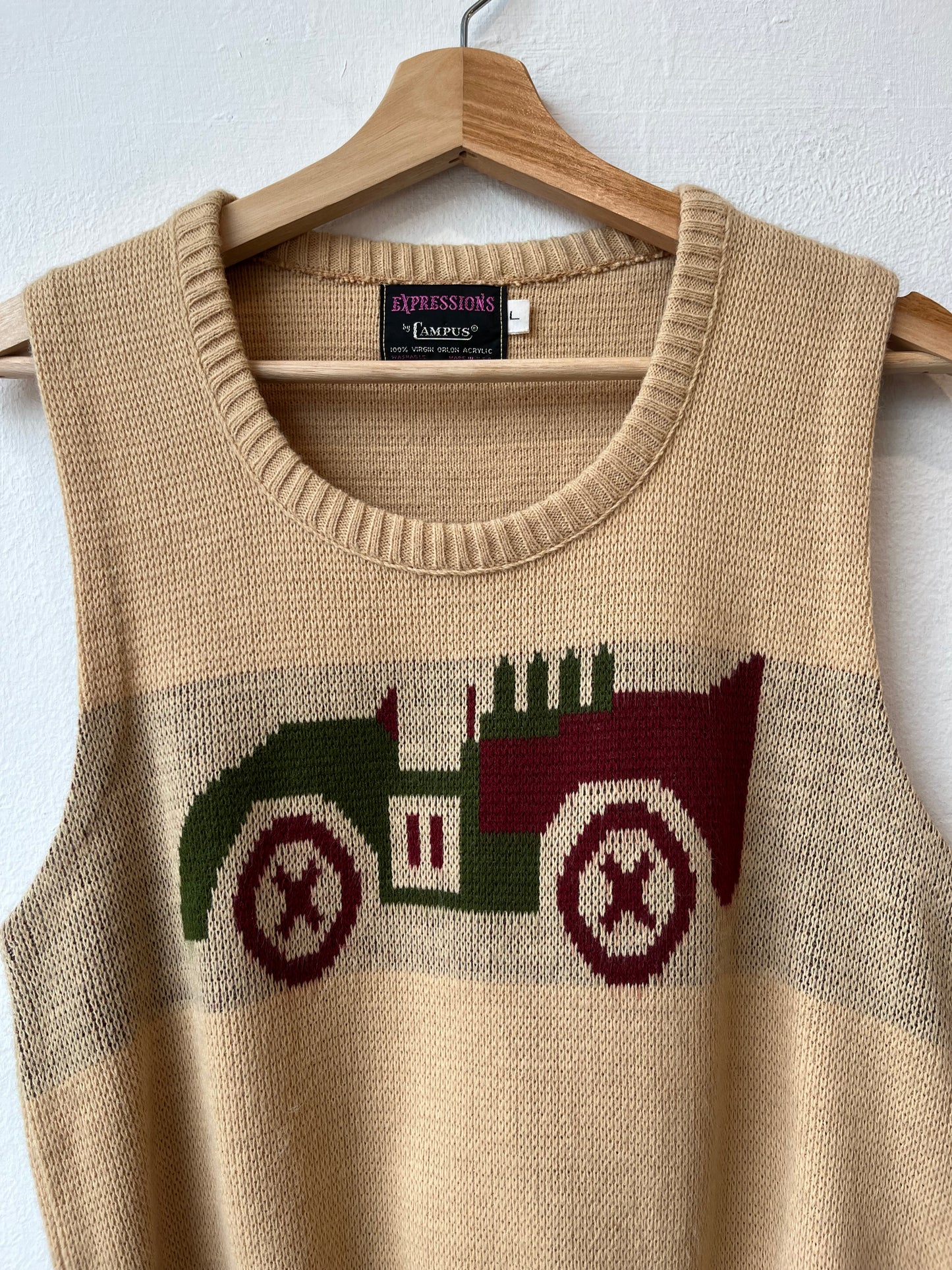 70’s Car Knit Vest