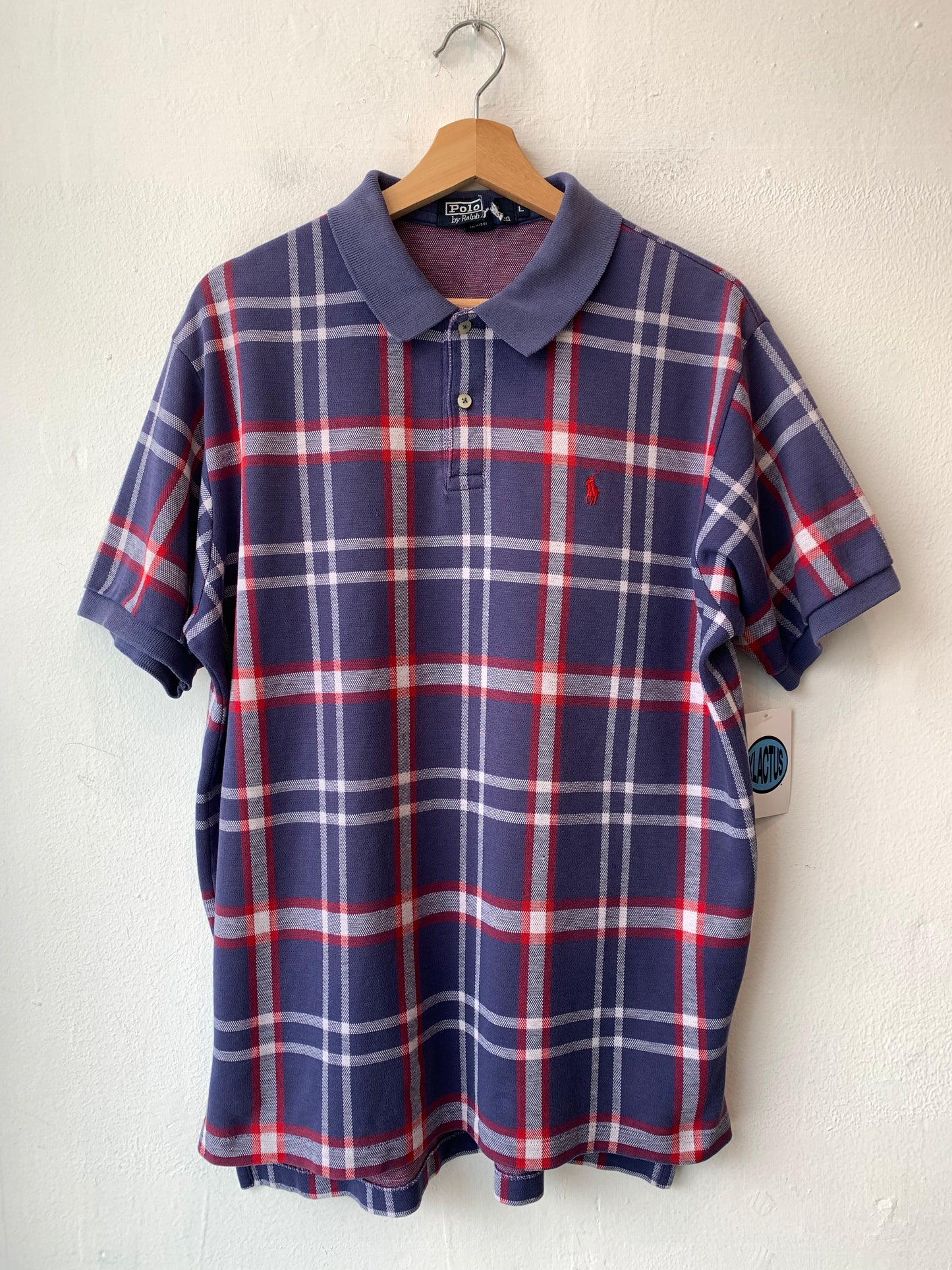 90's Plaid Polo Shirt