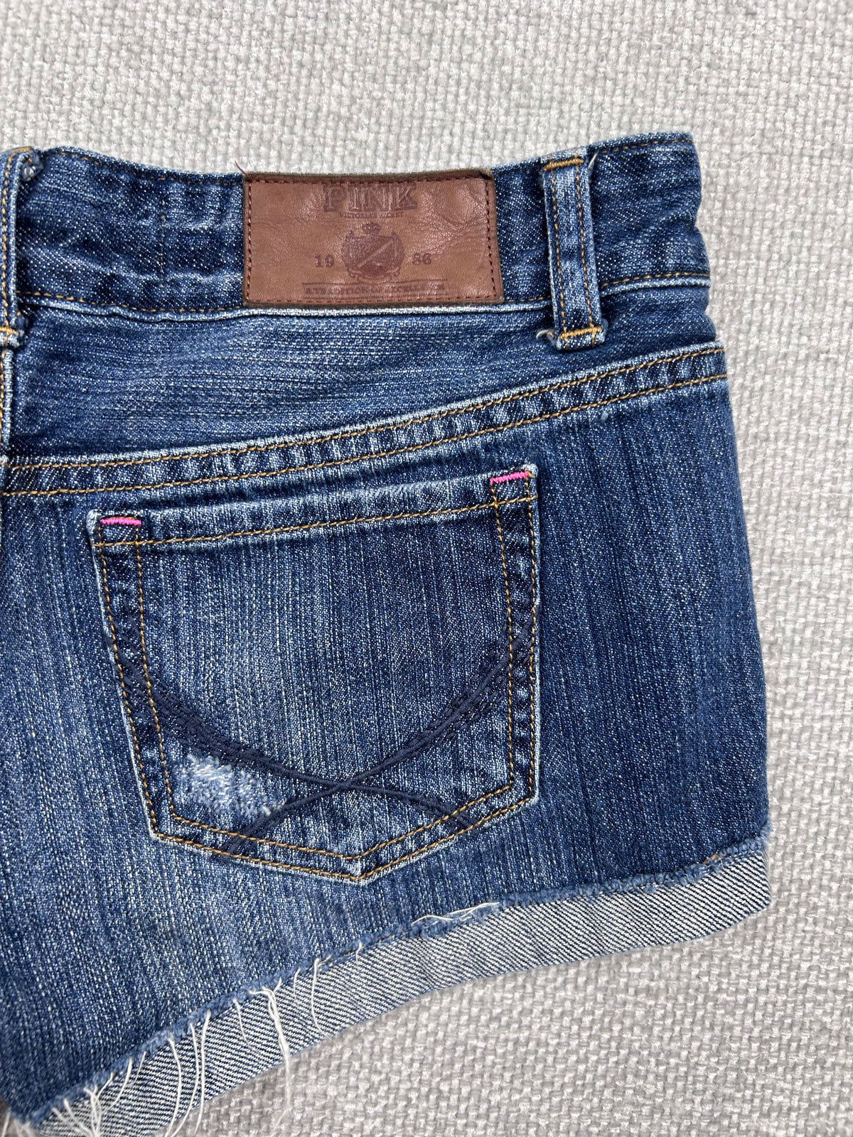 Y2K Denim Mini Shorts 28"