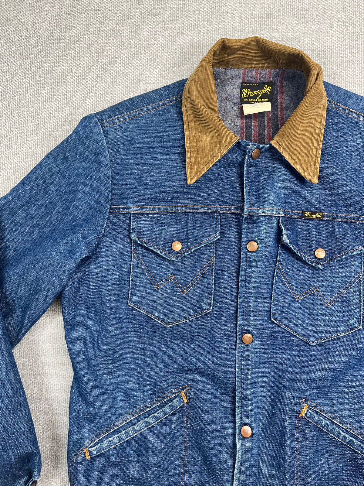 70's Blanket Lined Wrangler Denim Coat