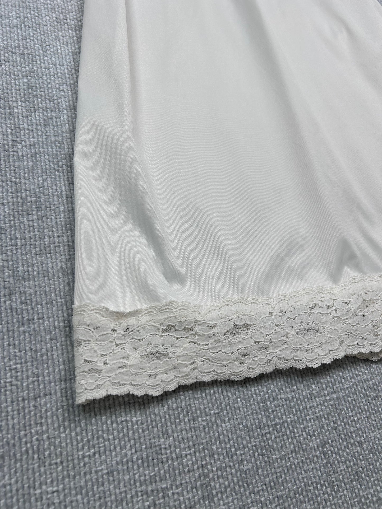80's White Slip Dress