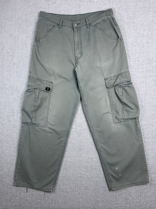 Y2K Levi's Faded Baggy Cargo Pants 34"