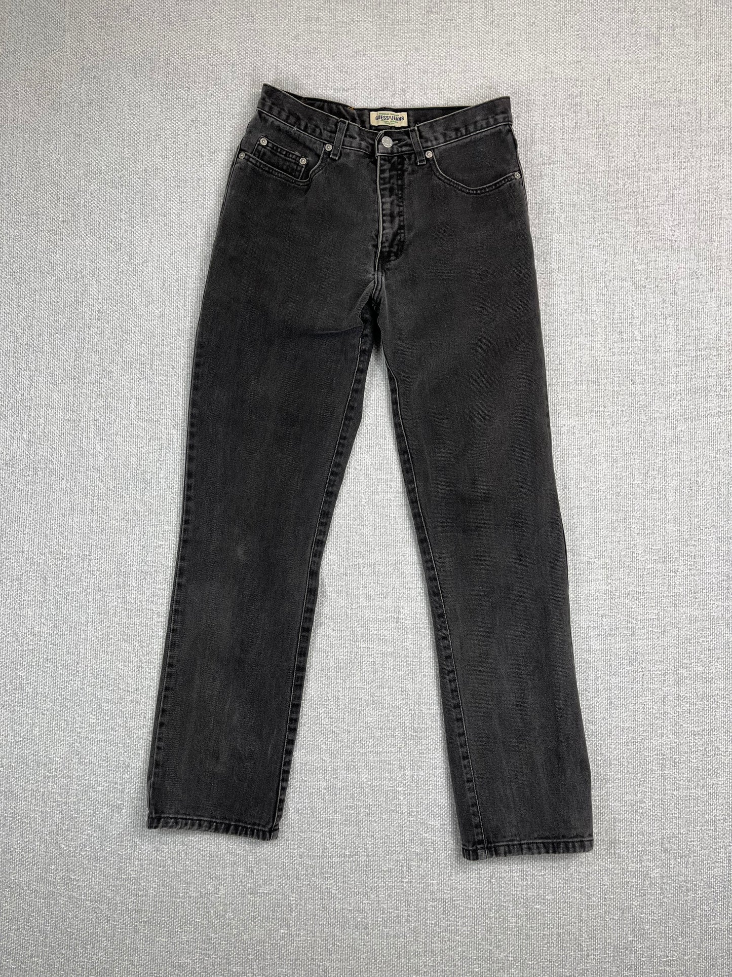 90's Guess Black Jeans 28"