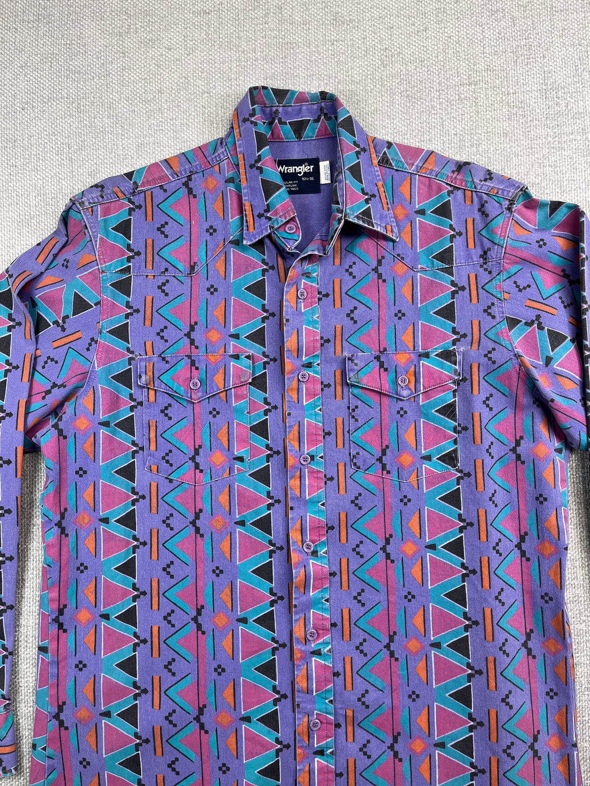 90's Wrangler BrushPopper Geometric Shirt