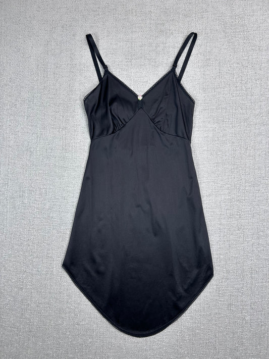 90's Black Slip Dress
