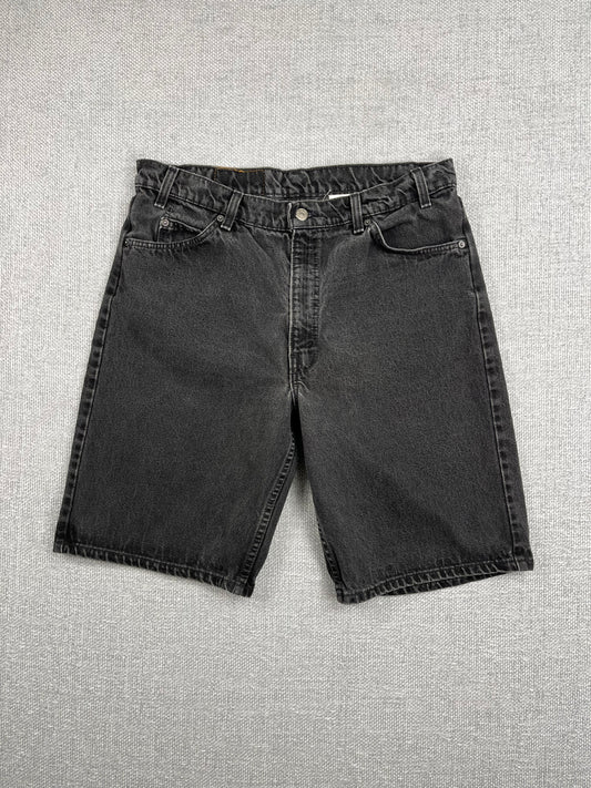 90's Levi's Black Denim Shorts 34"
