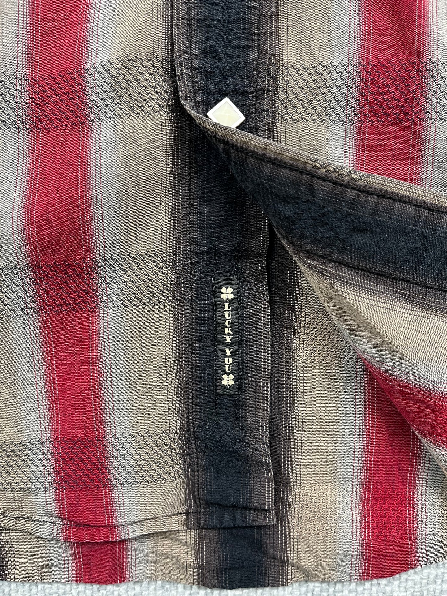 Y2K Pearl Snap Lucky Shirt